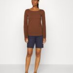 Anna Field kvinner 2 pakke langermet topp brun/hvit P266L584