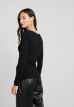 Anna Field kvinner 2 pakke langermet topp svart/hvit P266L550 - Bilde 4