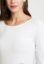 Anna Field kvinner 2 pakke langermet topp svart/hvit P266L550 - Bilde 5