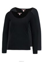 Anna Field kvinner 2 pakke langermet topp svart/svart P266L524 - Bilde 4