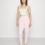 Anna Field kvinner 2 pakke pyjamasbukser sort/hvit P266L1075