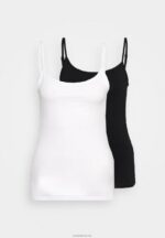 Anna Field kvinner 2 pakke topp hvit/svart P266L438 - Bilde 5