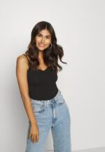 Anna Field kvinner 2 pakke topp hvit/svart P266L507 - Bilde 4