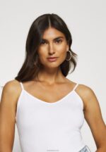 Anna Field kvinner 2 pakke topp hvit/svart P266L507 - Bilde 6