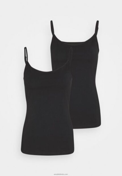 Anna Field kvinner 2 pakke topp svart P266L452