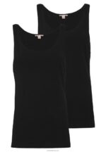 Anna Field kvinner 2 pakke topp svart P266L508