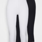 Anna Field kvinner 2-paks leggingsbukse svart/hvit P266L661