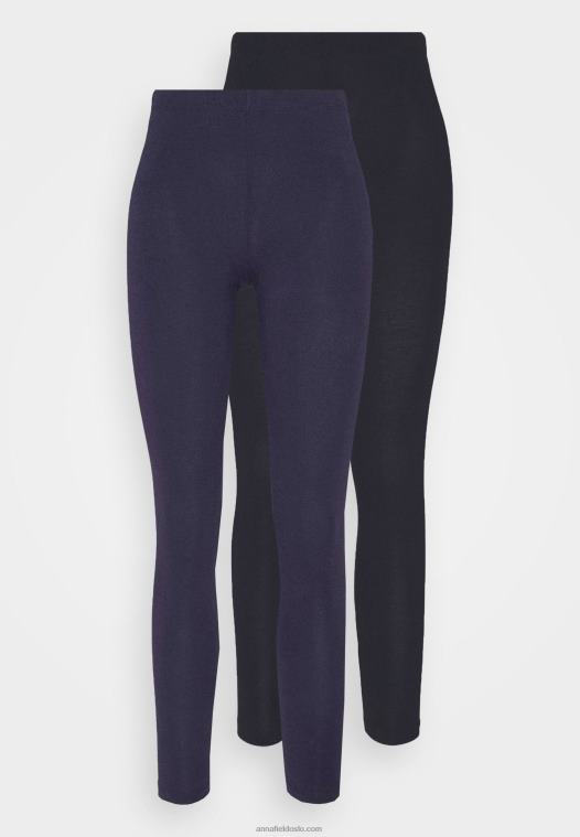 anna_field_kvinner_2_paks_leggingsbukse_svart_morkebla_p266l660.jpg Anna Field kvinner 2-paks leggingsbukse svart/mørkeblå P266L660 - Bilde 1