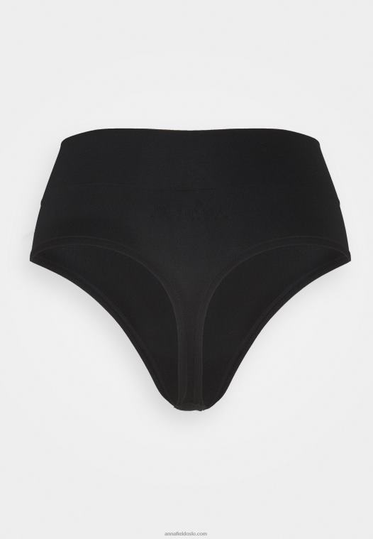 Anna Field kvinner 2 siders høy midje thong string svart P266L1012 - Bilde 8