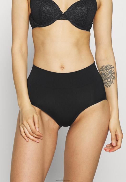 Anna Field kvinner 2-siders shorts med høy midje, svart P266L1010 - Bilde 2