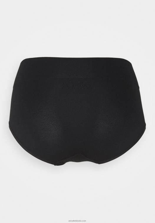 Anna Field kvinner 2-siders shorts med høy midje, svart P266L1010 - Bilde 8