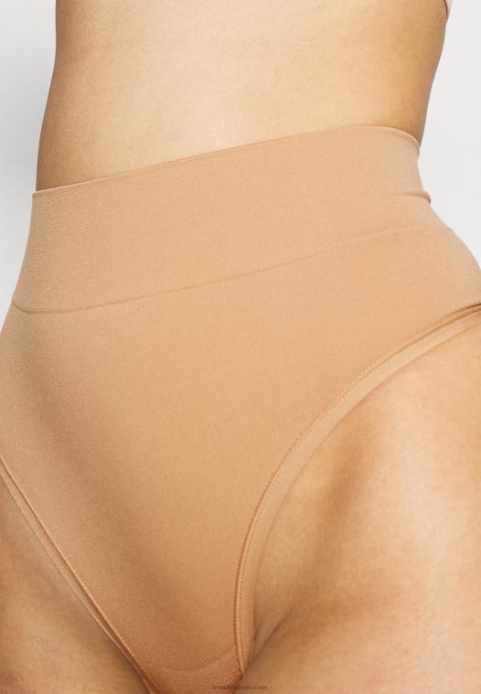 Anna Field kvinner 2p høy midje string string tan tan P266L1013 - Bilde 4