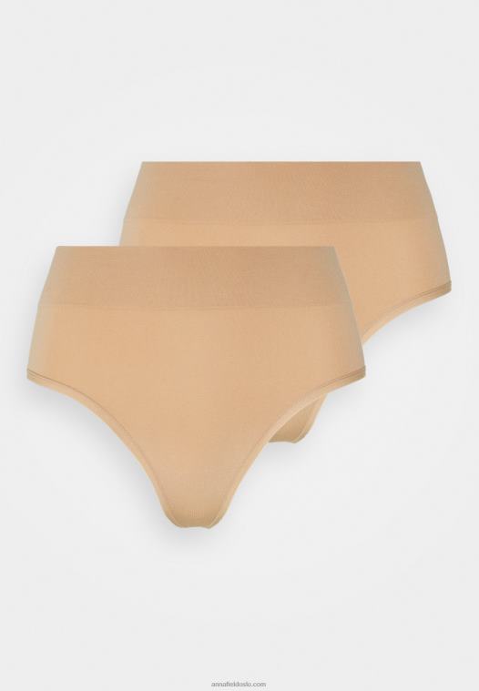 Anna Field kvinner 2p høy midje string string tan tan P266L1013 - Bilde 5