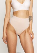 Anna Field kvinner 2p høy midje thong string beige P266L1015 - Bilde 2