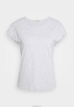 Anna Field kvinner 3-pack basic t-skjorte svart/hvit/flekket lys grå P266L266 - Bilde 11