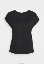Anna Field kvinner 3-pack basic t-skjorte svart/hvit/flekket lys grå P266L266 - Bilde 12