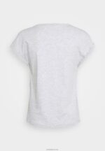 Anna Field kvinner 3-pack basic t-skjorte svart/hvit/flekket lys grå P266L266 - Bilde 3
