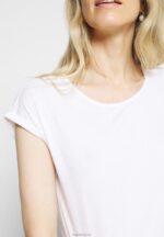 Anna Field kvinner 3-pack basic t-skjorte svart/hvit/flekket lys grå P266L266 - Bilde 5