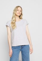 Anna Field kvinner 3-pack basic t-skjorte svart/hvit/flekket lys grå P266L266 - Bilde 9