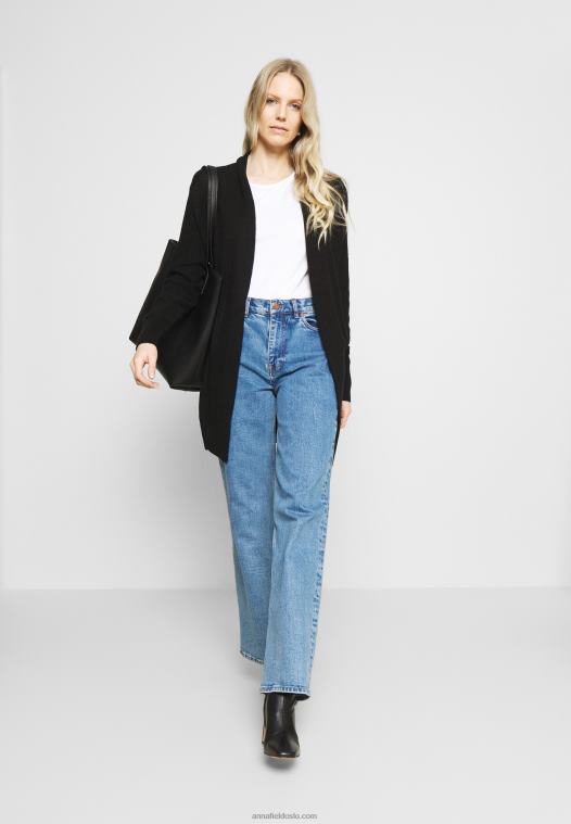 Anna Field kvinner 3-pack basic t-skjorte svart/hvit/flekket lys grå P266L266 - Bilde 1