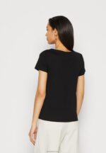 Anna Field kvinner 3-pack basic t-skjorte svart/hvit/flekket lys grå P266L284 - Bilde 3