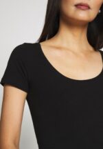Anna Field kvinner 3-pack basic t-skjorte svart P266L273 - Bilde 6
