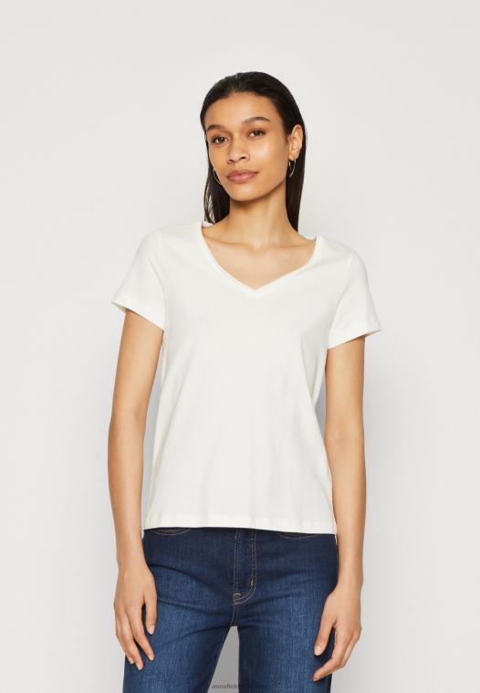 Anna Field kvinner 3-paks basic t-skjorte mørk gul/lilla/hvit P266L255 - Bilde 2