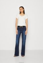 Anna Field kvinner 3-paks basic t-skjorte mørk gul/lilla/hvit P266L255