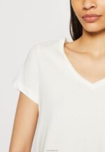 Anna Field kvinner 3-paks basic t-skjorte mørk gul/lilla/hvit P266L255 - Bilde 8