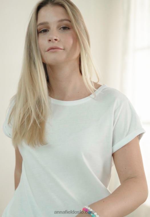 Anna Field kvinner 3-paks basic t-skjorte mørk rød/hvit/svart P266L352 - Bilde 2