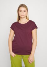Anna Field kvinner 3-paks basic t-skjorte mørk rød/hvit/svart P266L352 - Bilde 11