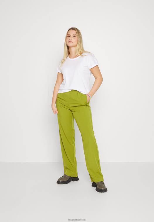 Anna Field kvinner 3-paks basic t-skjorte mørk rød/hvit/svart P266L352 - Bilde 9