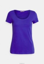 Anna Field kvinner 3-paks basic t-skjorte mørkeblå/rosa/off white P266L335 - Bilde 3