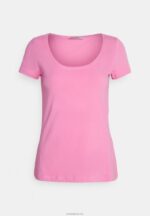 Anna Field kvinner 3-paks basic t-skjorte mørkeblå/rosa/off white P266L335 - Bilde 4