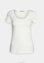 Anna Field kvinner 3-paks basic t-skjorte mørkeblå/rosa/off white P266L335 - Bilde 5