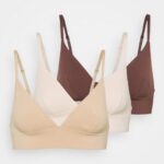 Anna Field kvinner 3pp bralette trekant-bh naken P266L950
