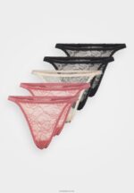 Anna Field kvinner 5-pak stringtruse svart/naken/rosa P266L963 - Bilde 6