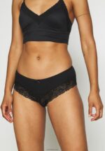 Anna Field kvinner 5-paks bomulls- og blondetruser svart P266L954 - Bilde 2