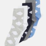 Anna Field kvinner 5pk cloud socks sokker flerfarget P266L1150