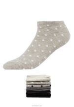 Anna Field kvinner 8pp spot stripe sokker grå P266L1144 - Bilde 2