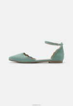 Anna Field kvinner ankelstropp ballett pumps mint P266L2161 - Bilde 2