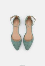 Anna Field kvinner ankelstropp ballett pumps mint P266L2161 - Bilde 6