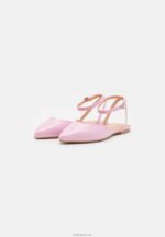 Anna Field kvinner ankelstropp ballettpumper rosa P266L2177 - Bilde 3