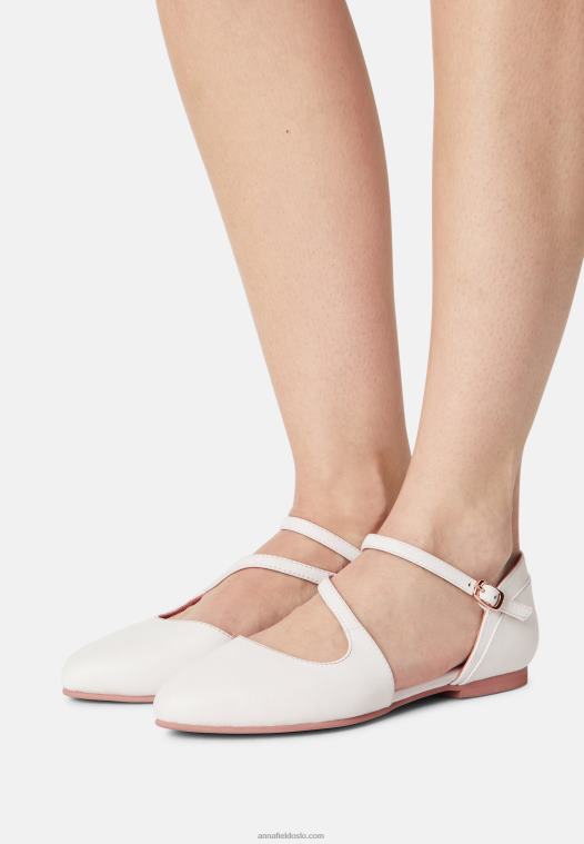 anna_field_kvinner_ankelstropp_i_skinn_ballettpumps_hvit_p266l2167.jpg Anna Field kvinner ankelstropp i skinn ballettpumps hvit P266L2167 - Bilde 1