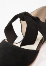 Anna Field kvinner ankelstropp i skinn ballettpumps svart P266L2159 - Bilde 3