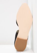 Anna Field kvinner ankelstropp i skinn ballettpumps svart P266L2159 - Bilde 7