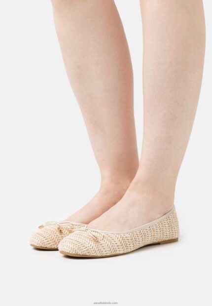 Anna Field kvinner ballett pumps beige P266L2154