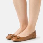 Anna Field kvinner ballett pumps cognac P266L2123