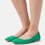 Anna Field kvinner ballett pumps grønn P266L2133
