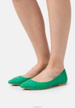 Anna Field kvinner ballett pumps grønn P266L2133